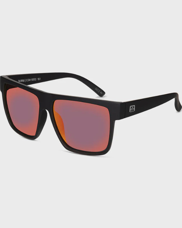 Iluka Mens Sunglasses Black/Orange Sunglasses & Glasses Wollumbin