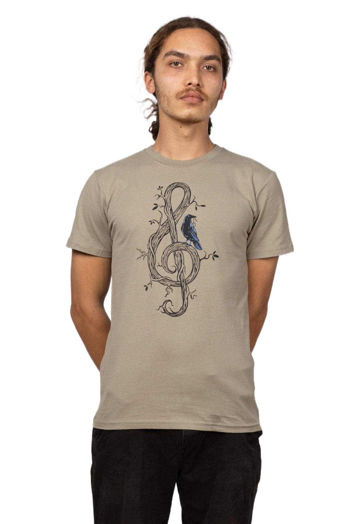 Treble Clef Eucalyptus Mens T Shirt Mens Tops Skumi S