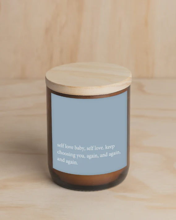 Heartfelt Quote Candle - Self Love Gifts and Accessories Commonfolk