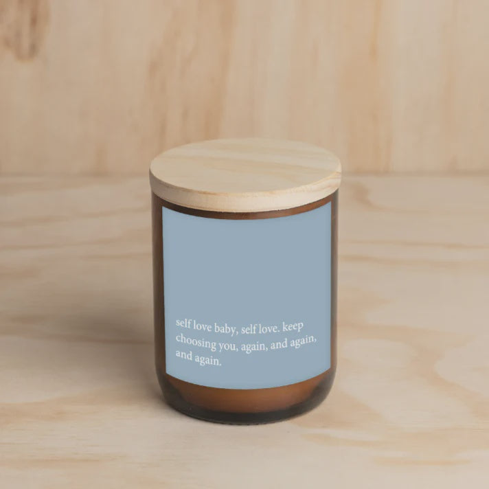 Heartfelt Quote Candle - Self Love Gifts and Accessories Commonfolk