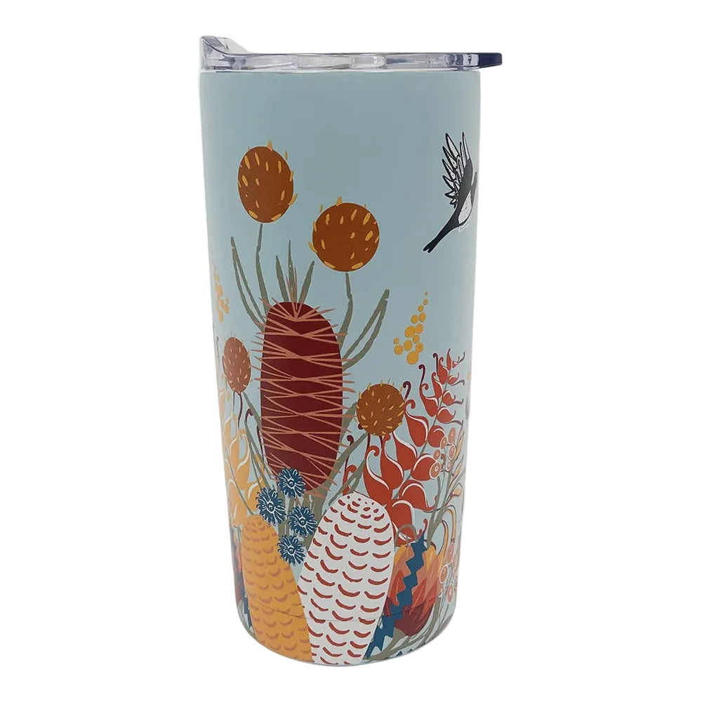 Smoothie Cup Double Walled Stainless Steel Magpie Floral Gifts and Accessories Annabel Trends
