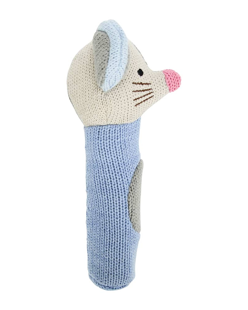 Hand Rattle Knit Mouse Gifts and Accessories Annabel Trends