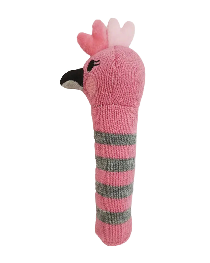 Hand Rattle Knit Pink Galah Gifts and Accessories Annabel Trends