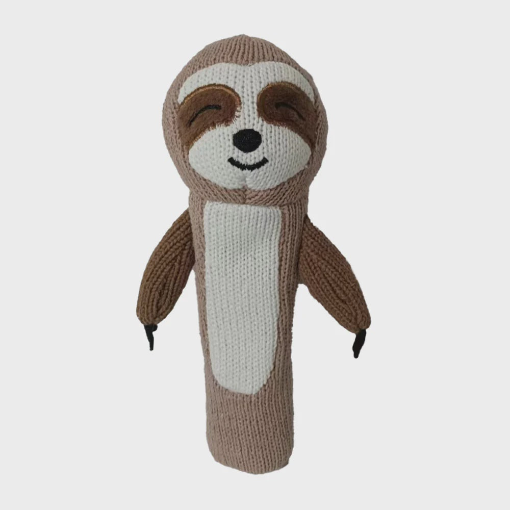 Hand Rattle Knit Sloth Gifts and Accessories Annabel Trends