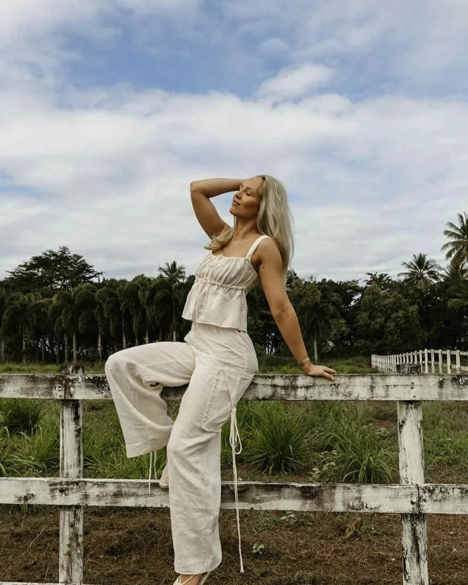 Envelope Pants White Bottoms Jollou