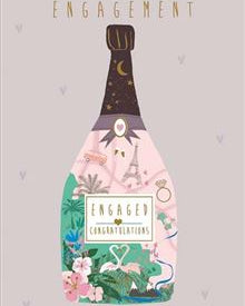 Engagement Champagne Gift Card Cards and Wrap Waterlyn