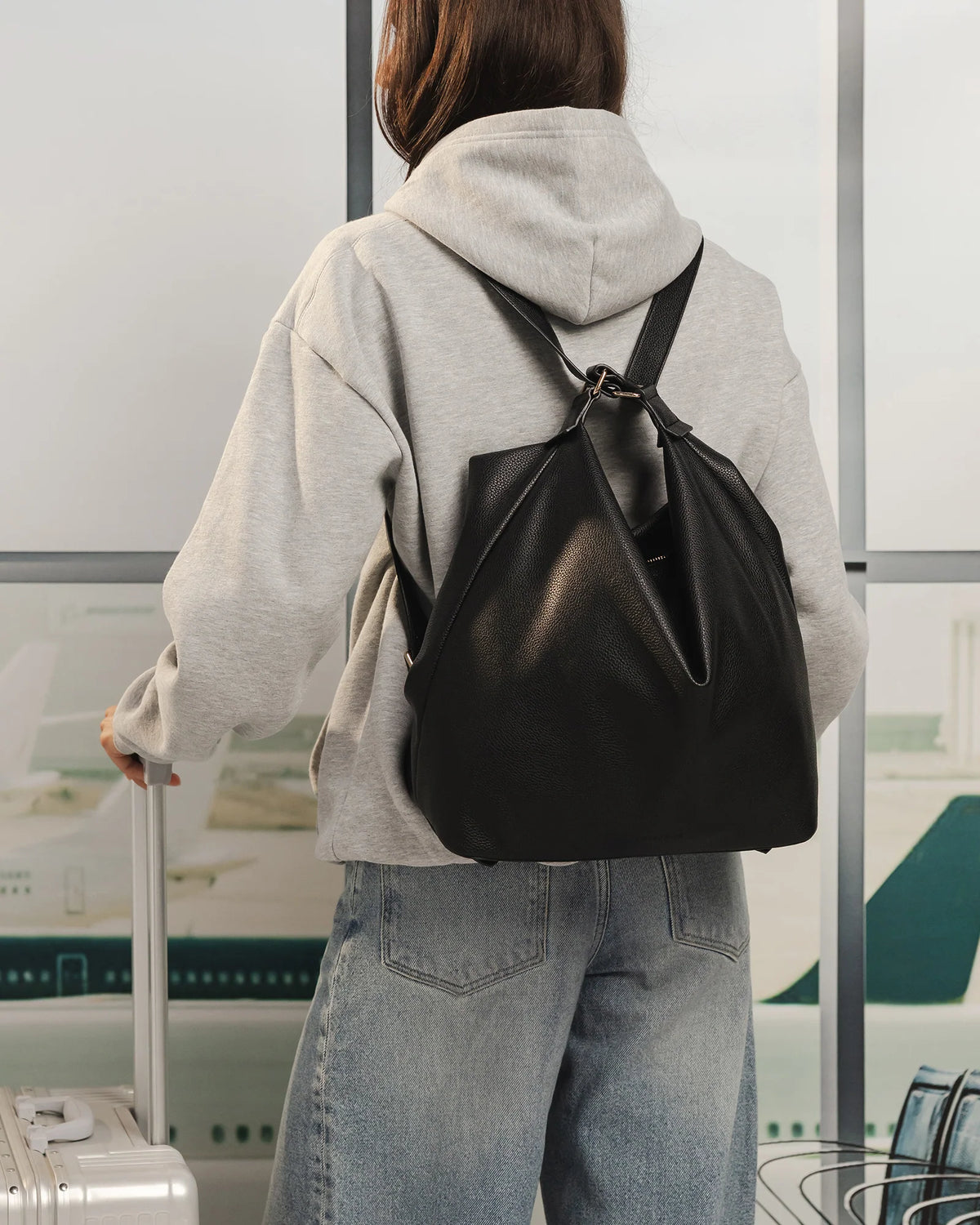 Miley Convertible Backpack Black Bags and Purses Louenhide