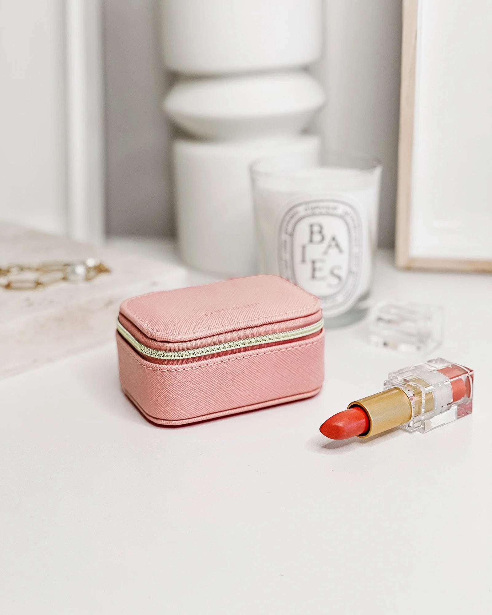 Suzie Jewellery Box Pink Bags and Purses Louenhide