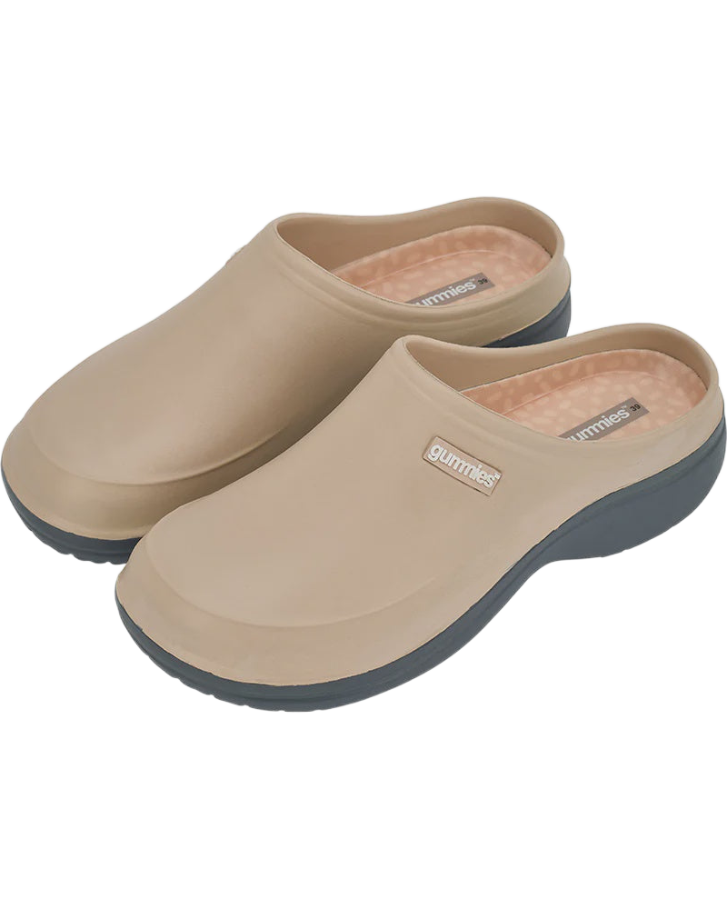 Gummies Memory Foam Clog Taupe Shoes Annabel Trends