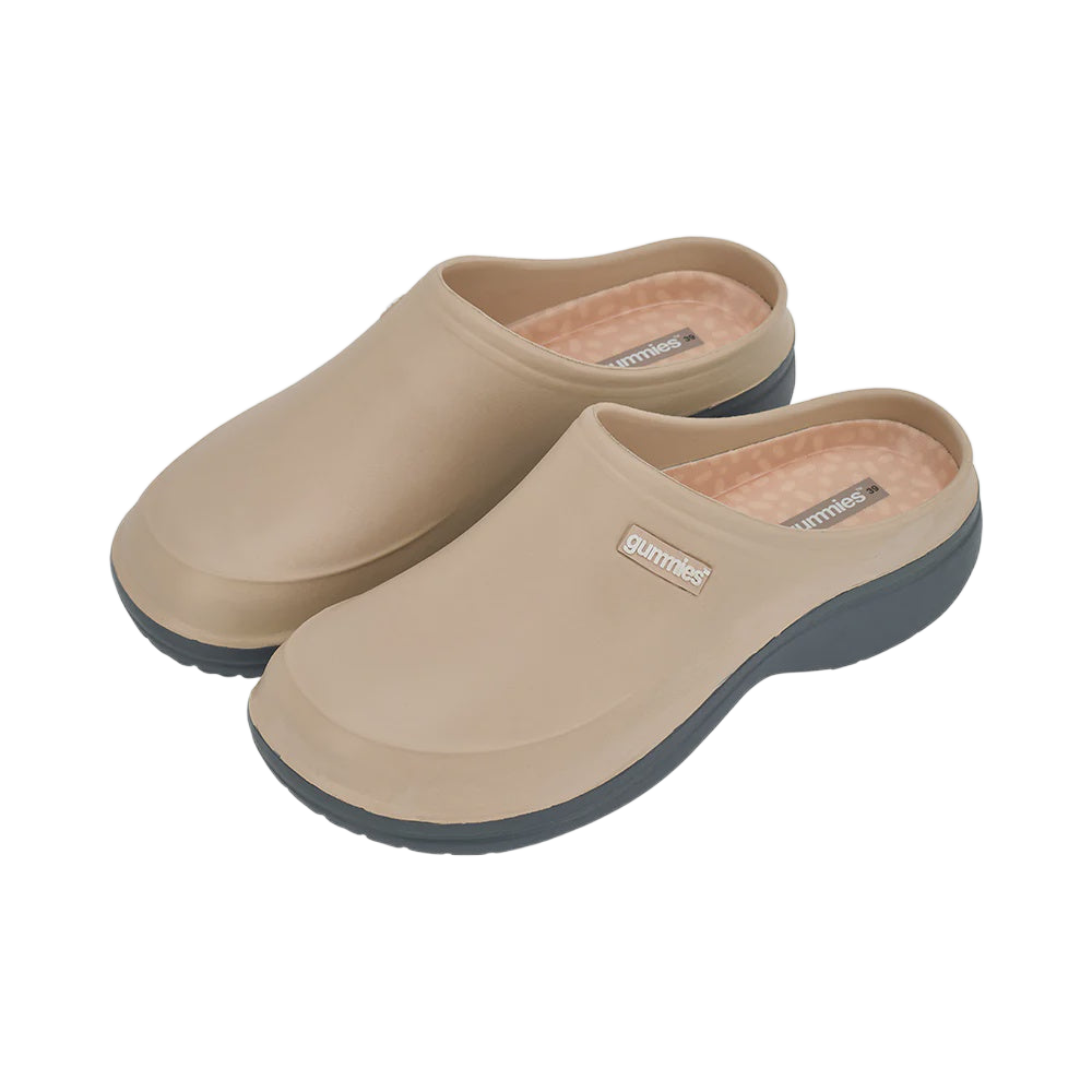 Gummies Memory Foam Clog Taupe Shoes Annabel Trends