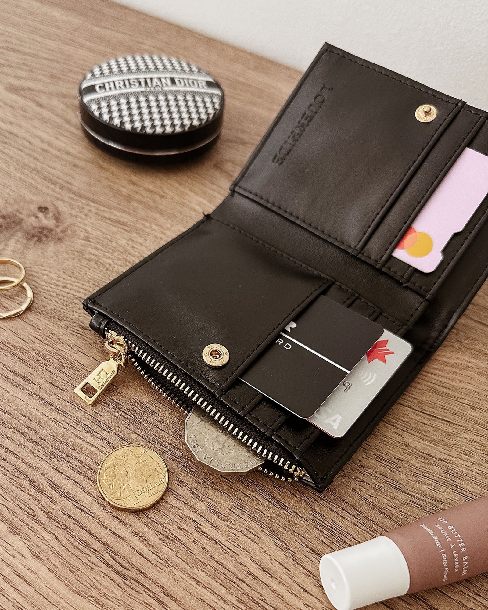 Lily Wallet Woven Black Mens Bags Louenhide