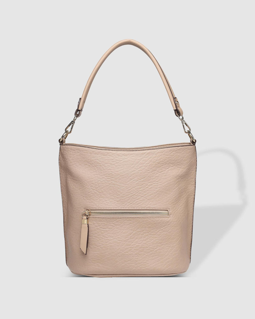 Juno Handbag With Logo Strap Putty - Global Free Style