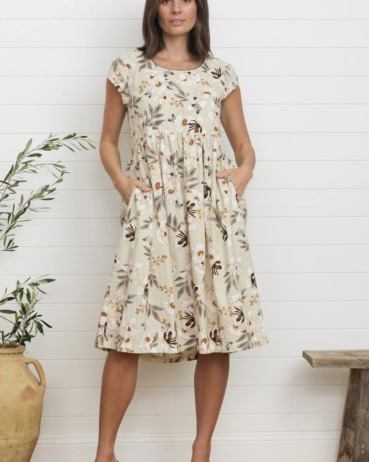 Lina Dress Honeycomb - Global Free Style