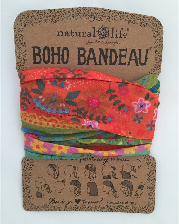 Natural Life Bandeau Boho Orange/Green Borders Bandeau Natural Life Default Title