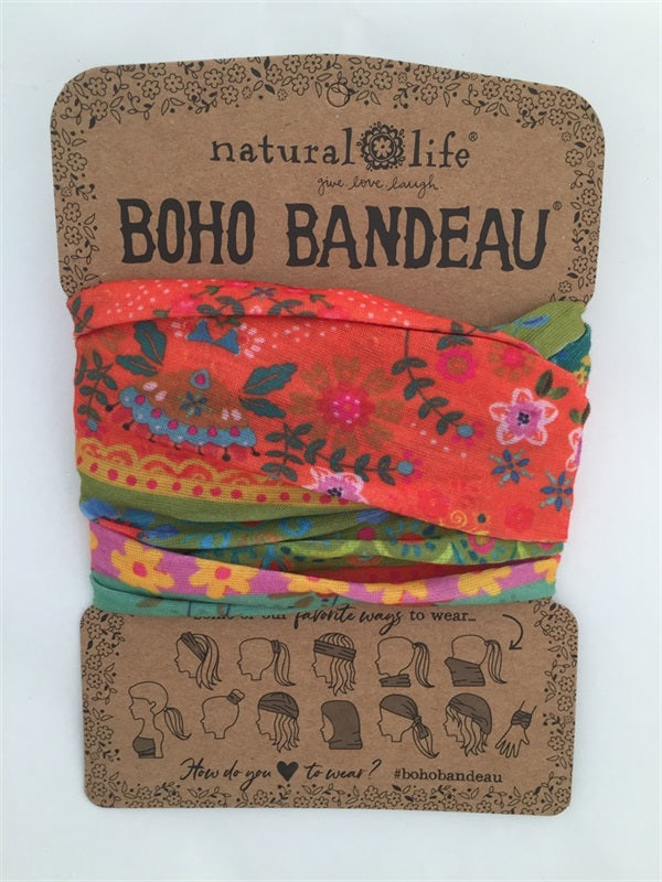 Natural Life Bandeau Boho Orange/Green Borders Bandeau Natural Life Default Title