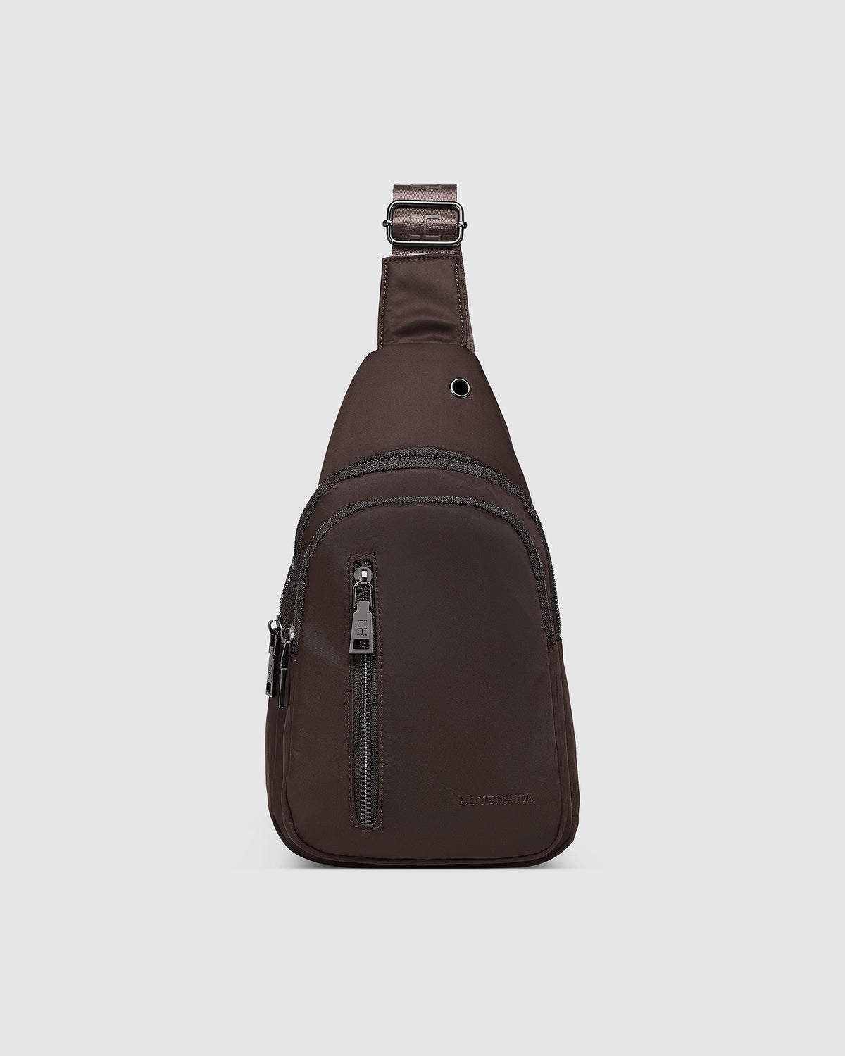 Boyd Nylon Sling Bag Chocolate Bags and Purses Louenhide