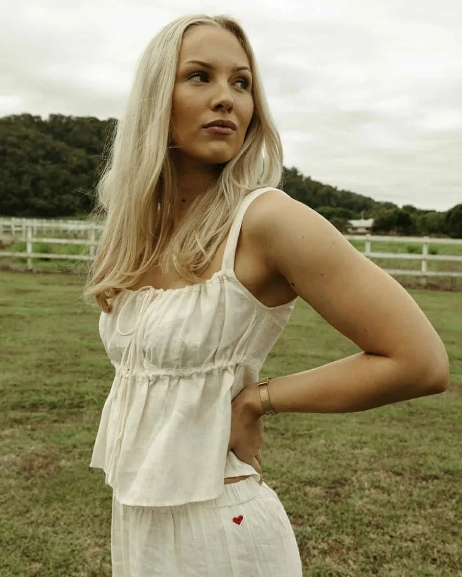 Tie The Knot Top White Tops Jollou