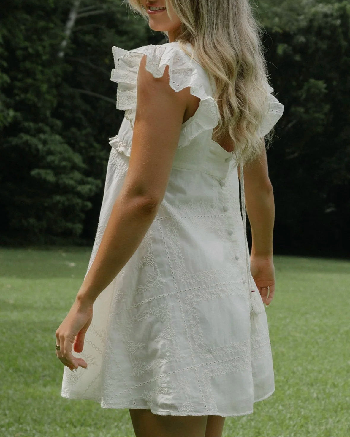 Swan Heirloom Mini Dress White Dresses Jollou