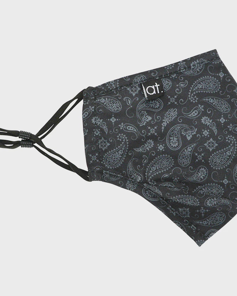 Face Mask Paisley Black Gifts and Accessories Annabel Trends