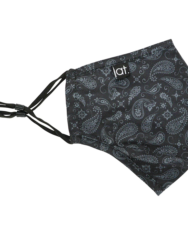 Face Mask Paisley Black Gifts and Accessories Annabel Trends