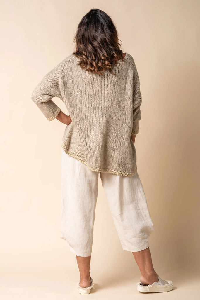 Gloria Knit Top in Latte - Global Free Style