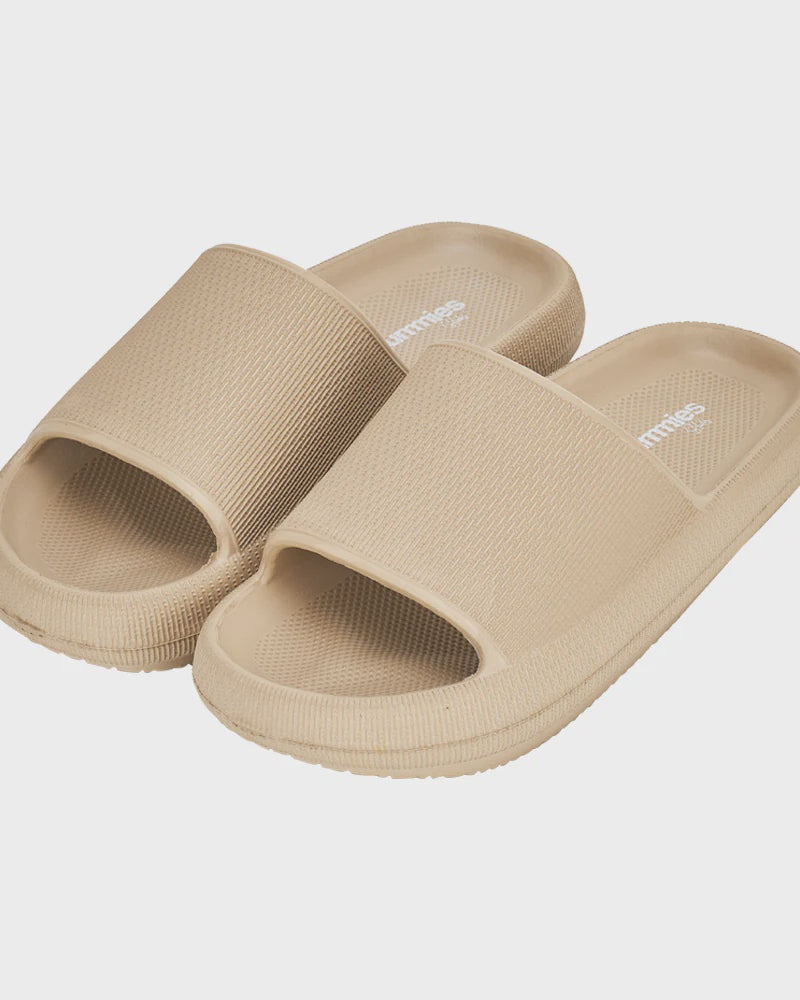 Gummies - Garden Slides - Taupe Shoes Annabel Trends 39