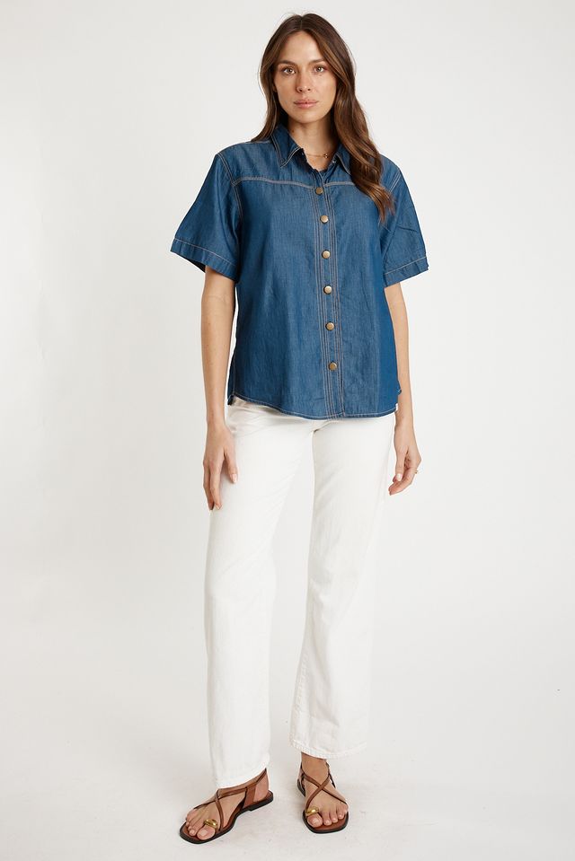 Arizona Shirt Dark Tops Ibisa