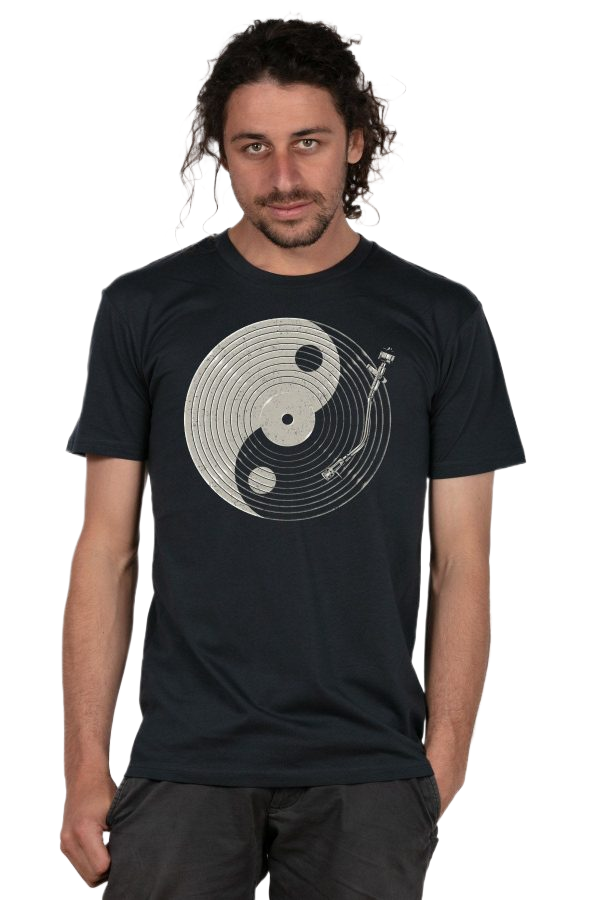 Skumi Mens T Shirt Darkness and The Light Charcoal Mens Tops Skumi