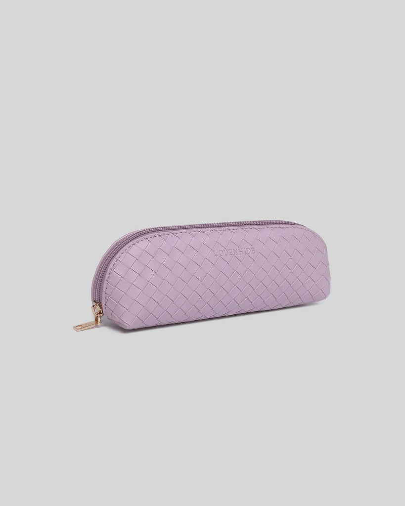 Jayne Woven Makeup Bag Lilac Bags and Purses Louenhide