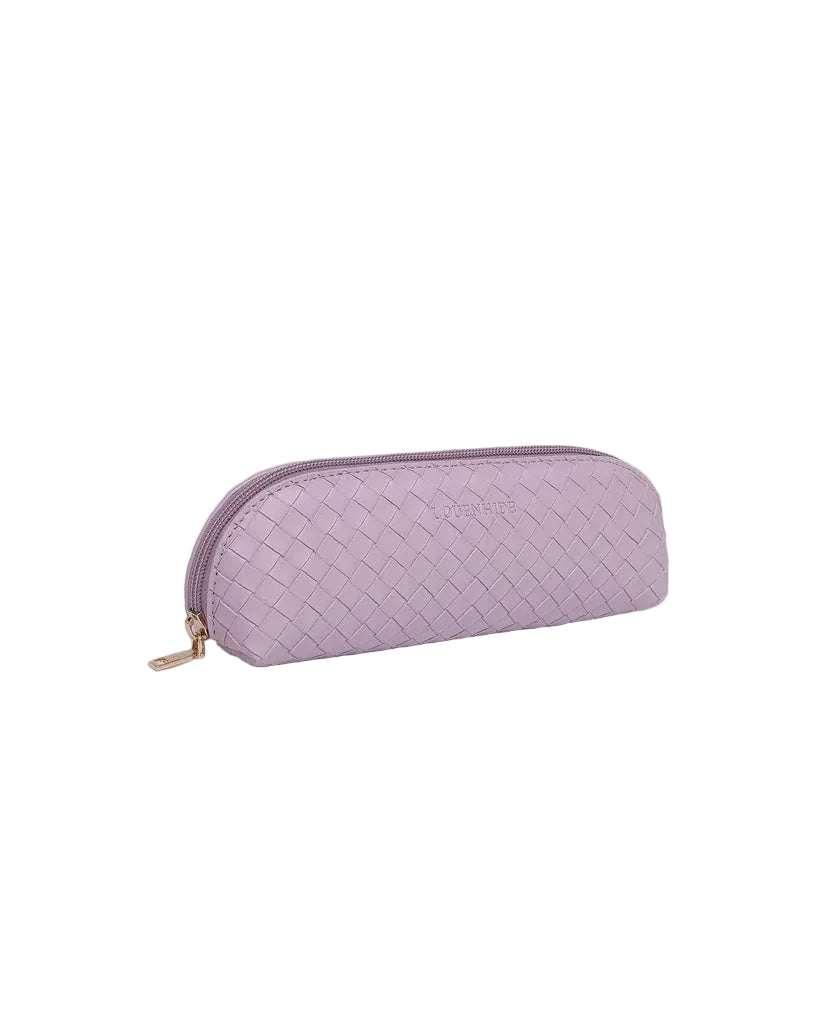 Jayne Woven Makeup Bag Lilac Bags and Purses Louenhide