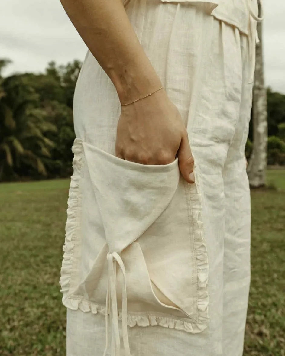 Envelope Pants White Bottoms Jollou