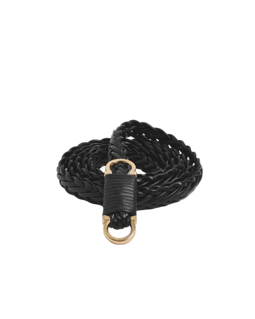 Plaited Thin Waist Belt Black Belts Adorne