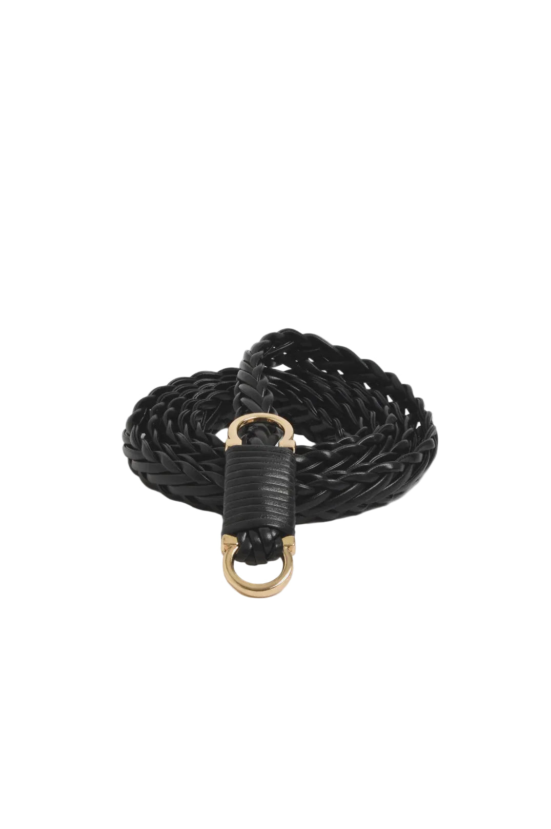 Plaited Thin Waist Belt Black Belts Adorne