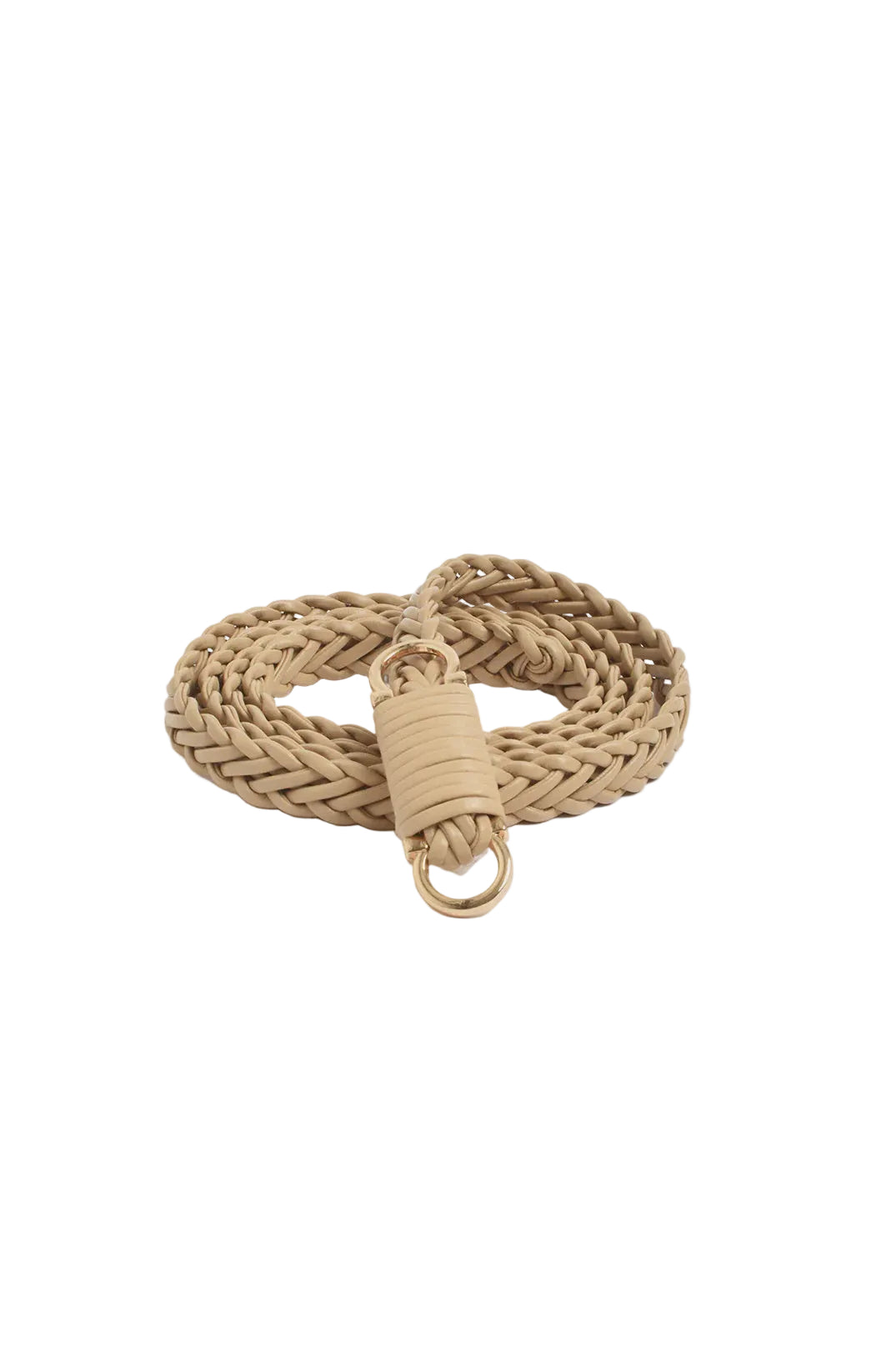 Plaited Thin Waist Belt Camel Belts Adorne