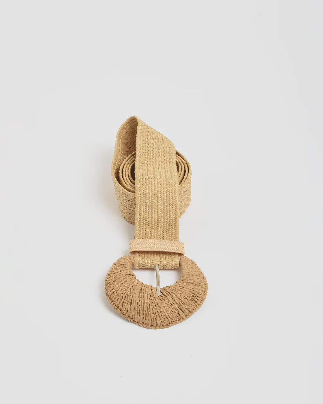 Woven Buckle Stretch Belt Camel Belts Adorne