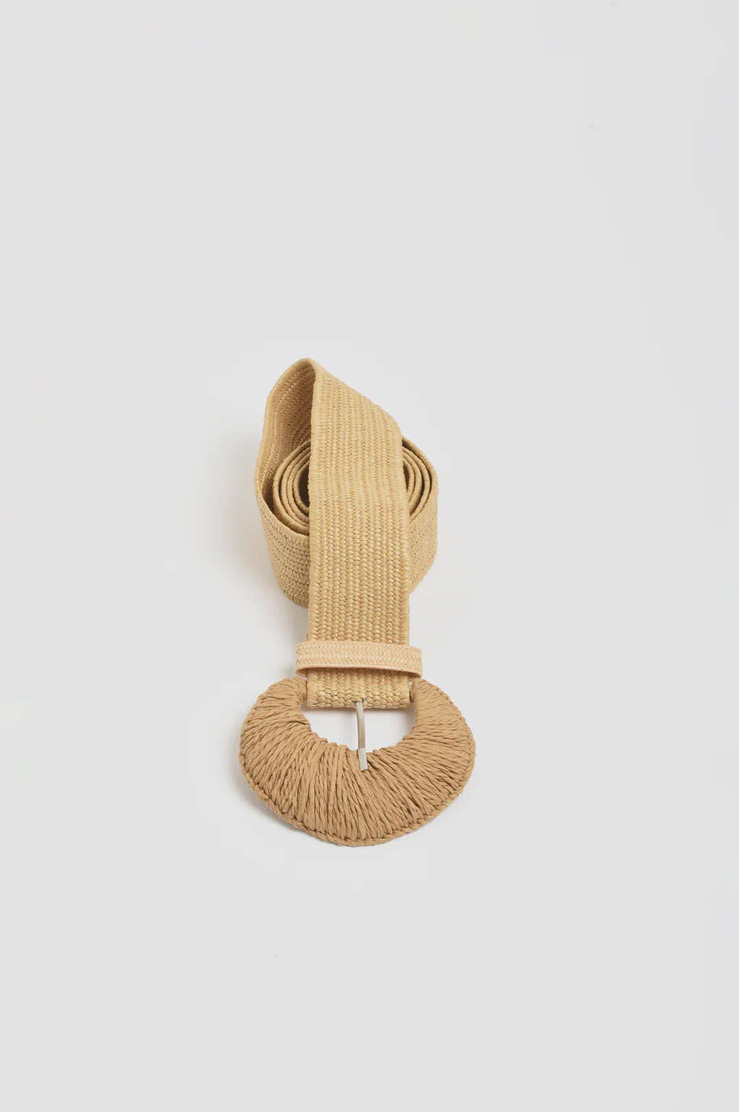 Woven Buckle Stretch Belt Camel Belts Adorne
