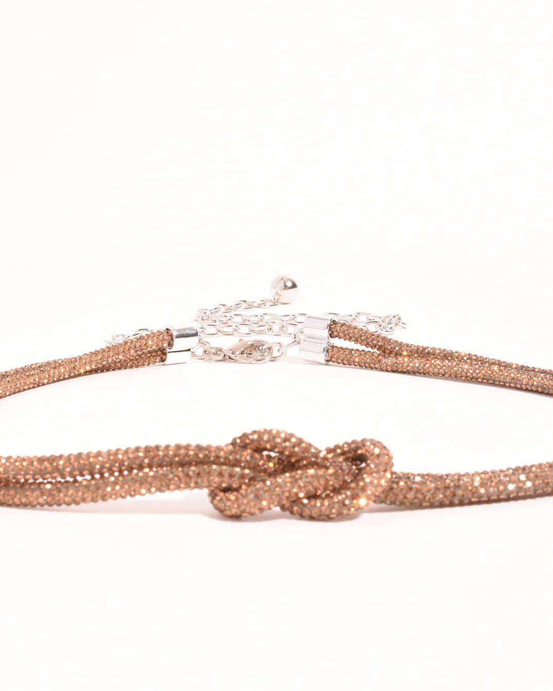 Diamante Knot Rope Belt Bronze - Global Free Style