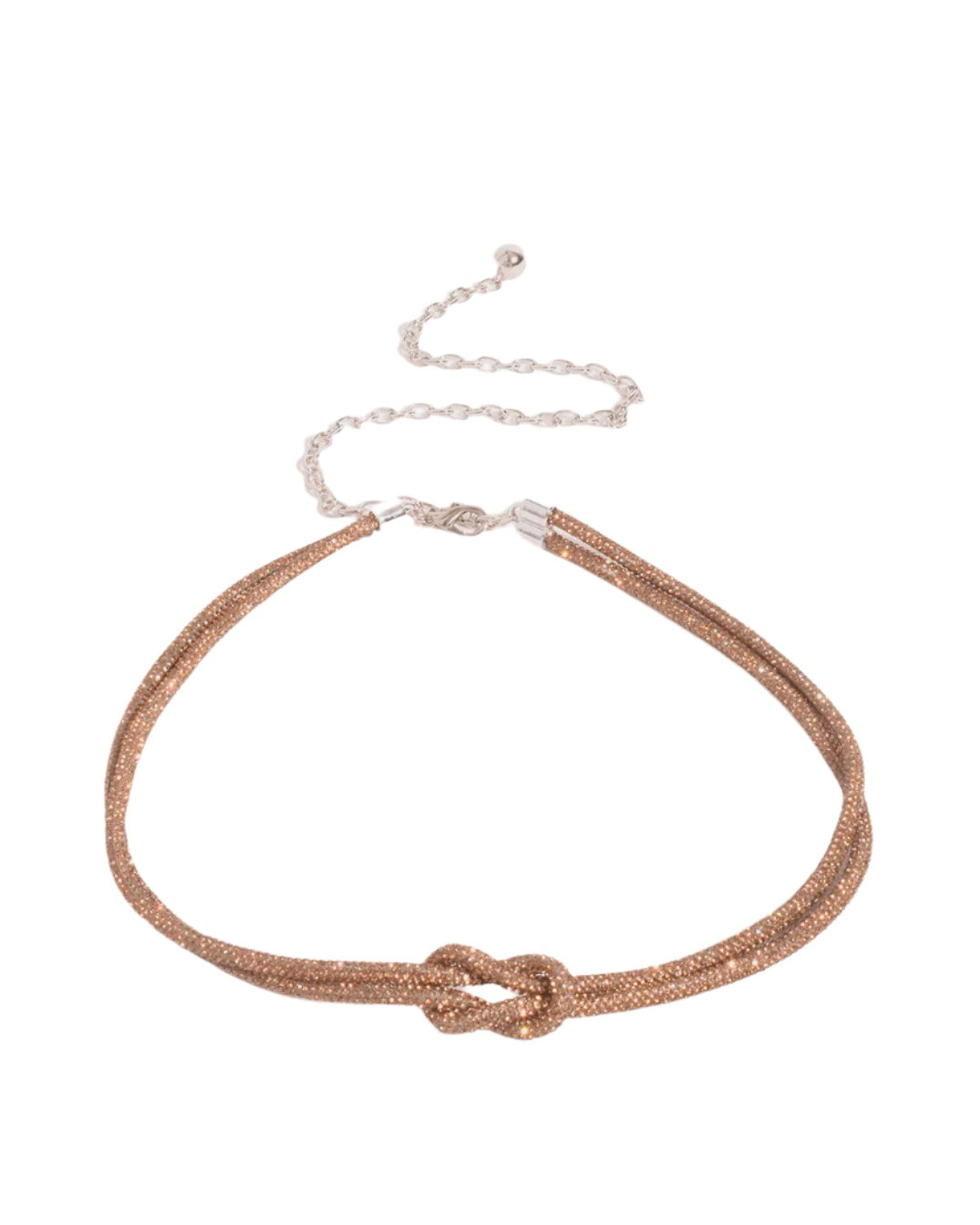 Diamante Knot Rope Belt Bronze - Global Free Style