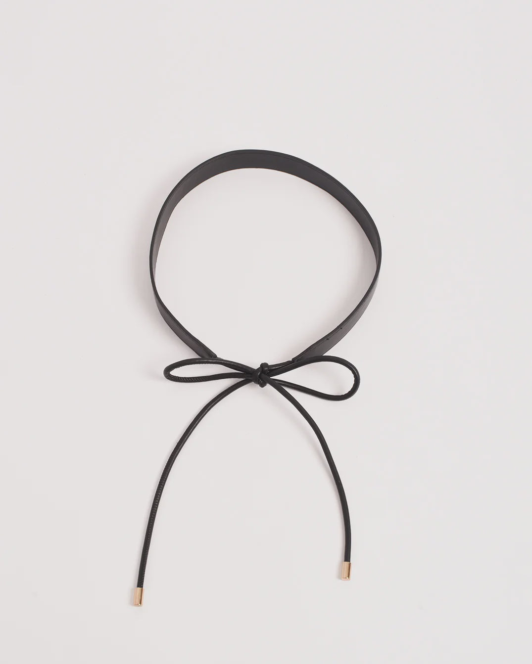 Tie Front Wide Back Belt Black - Global Free Style