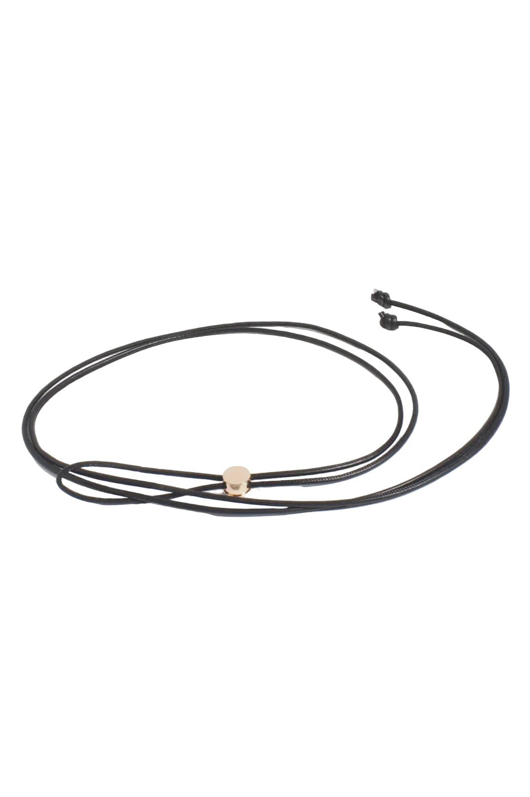 Metal Disc Tie Front Belt Black Belts Adorne