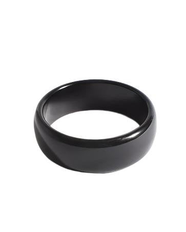 Riley Resin Bangle Black - Global Free Style