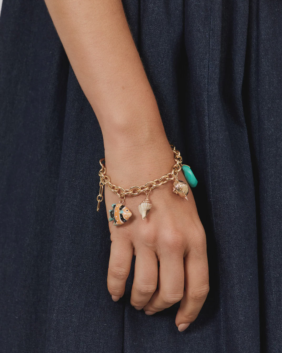 Metal Mix Charms Bracelet Multi - Global Free Style