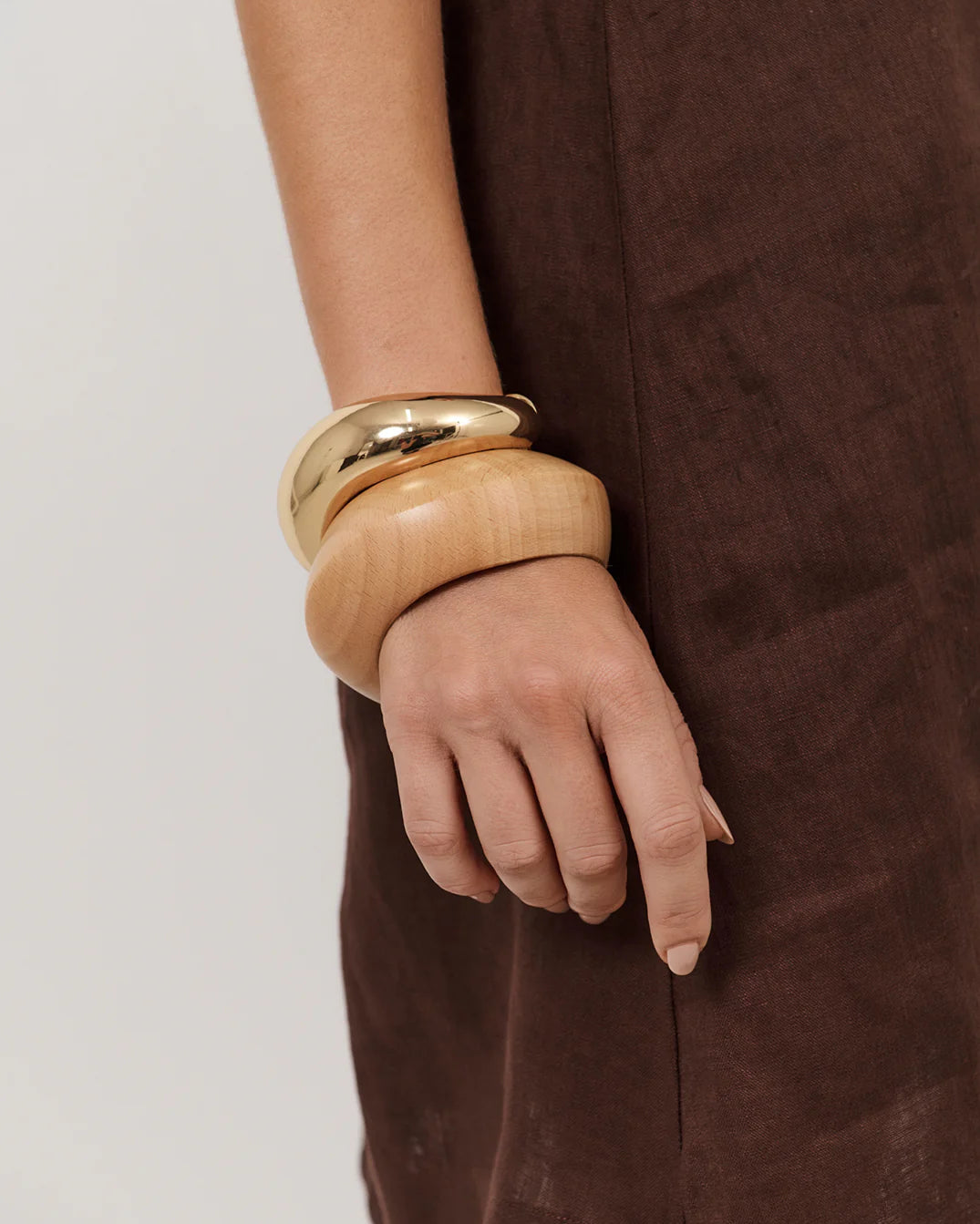 Smooth Metal Stacking Bangle Gold Bracelets and Bangles Adorne