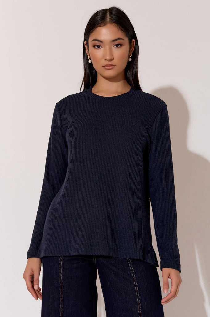Brielle Knit Top Navy - Global Free Style