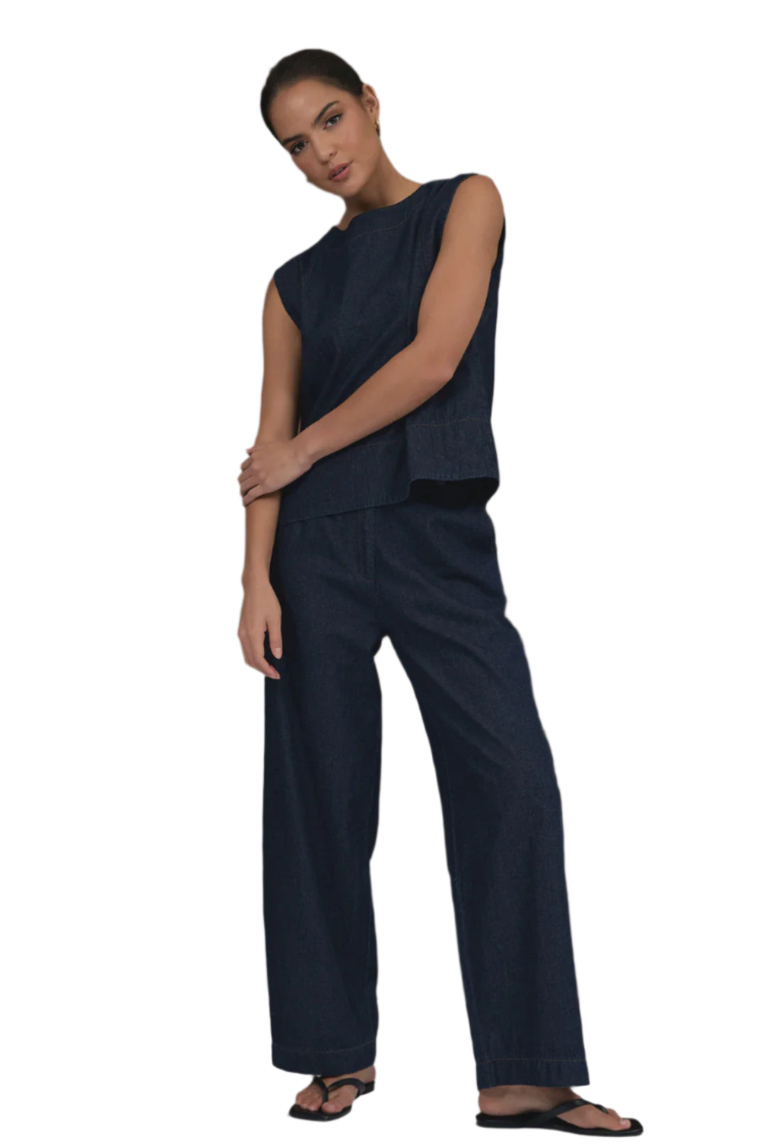 Lulu Light Weight Denim Pant Denim Bottoms Adorne 8