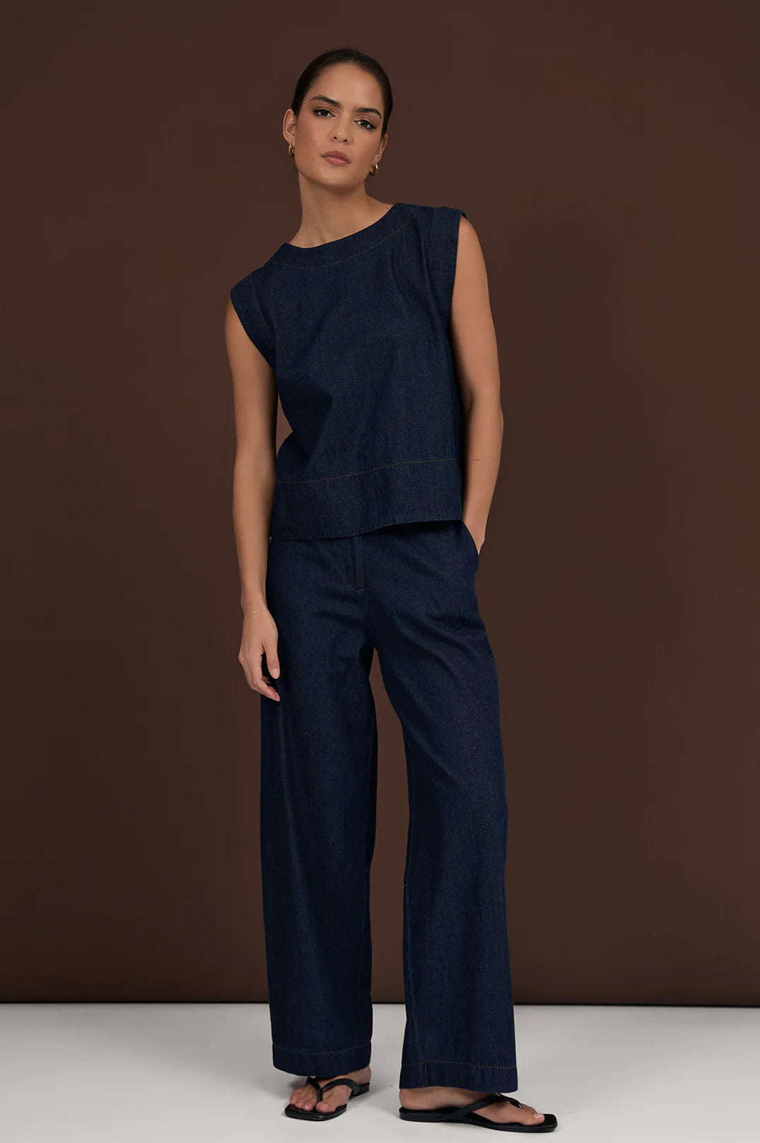 Lulu Light Weight Denim Pant Denim Bottoms Adorne