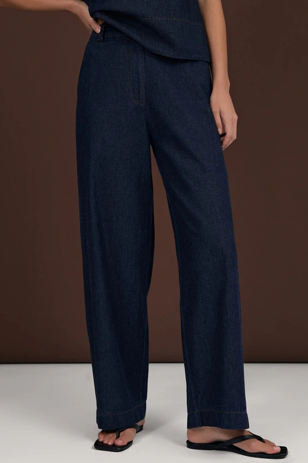 Lulu Light Weight Denim Pant Denim Bottoms Adorne