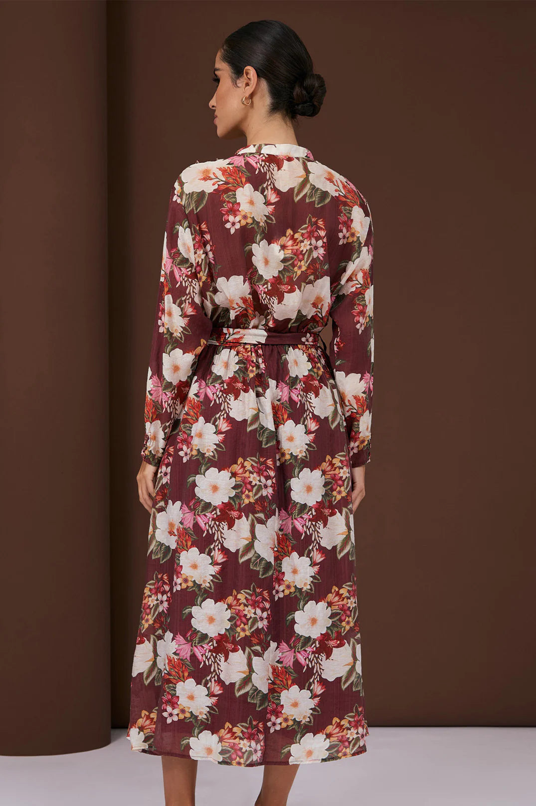 Becca Montilla Print Frill Dress Floral Dresses Adorne