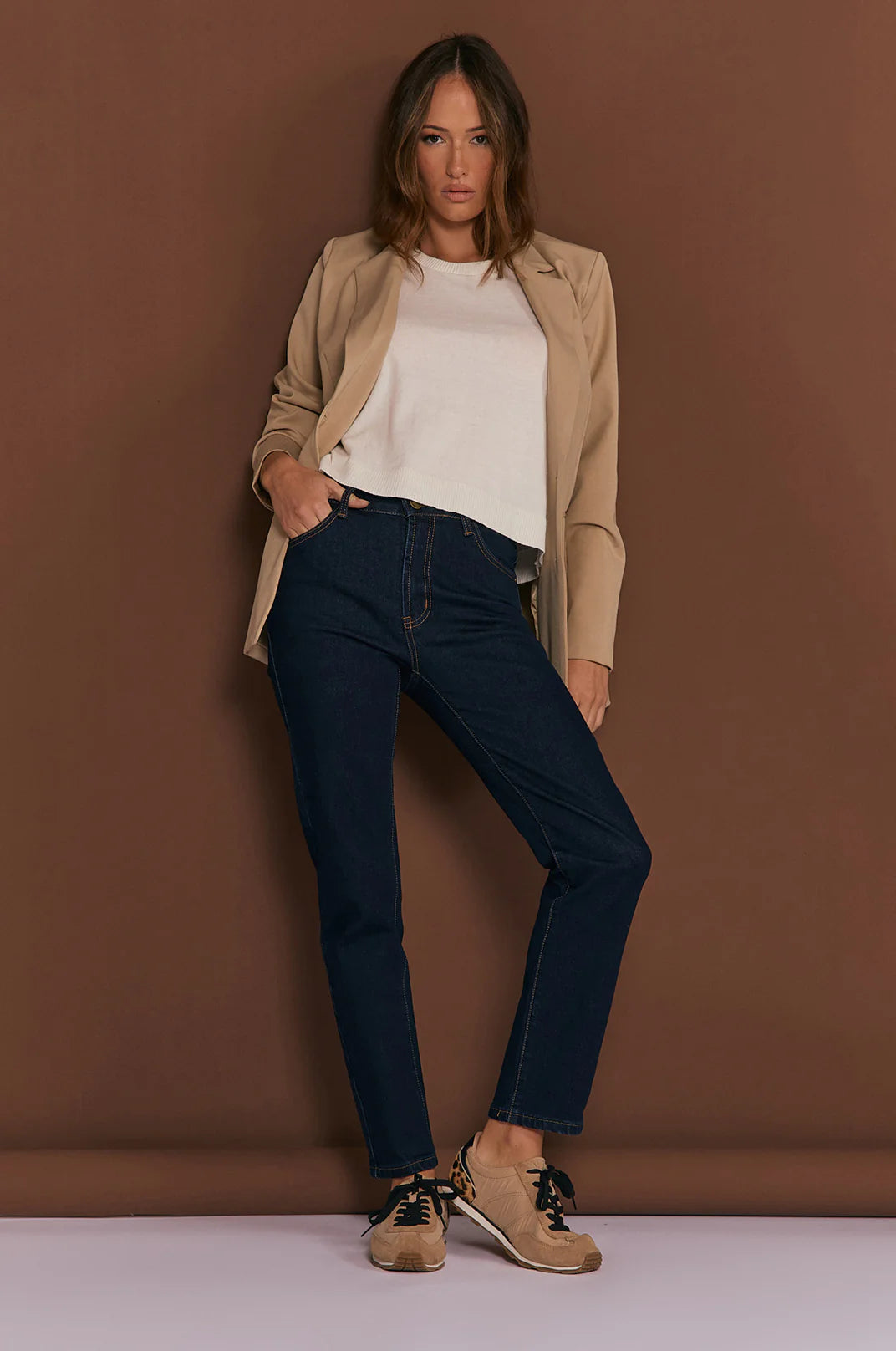 Tilly Cotton Cashmere Knit Top Cream - Global Free Style