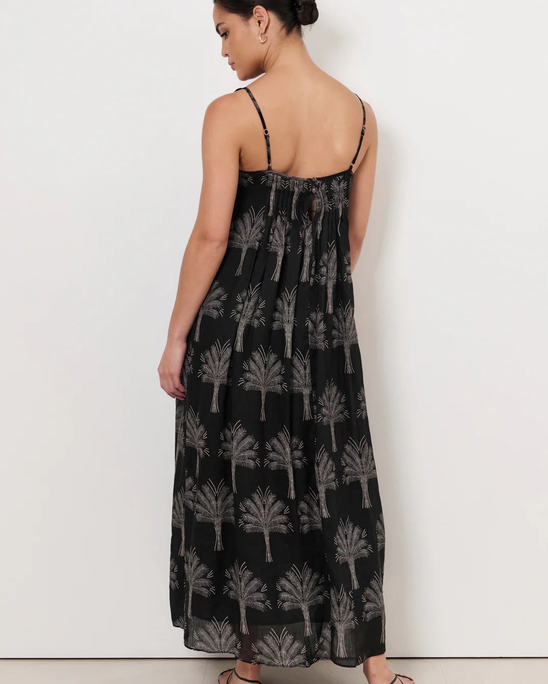 Indra Pintuck Maxi Dress Print - Global Free Style